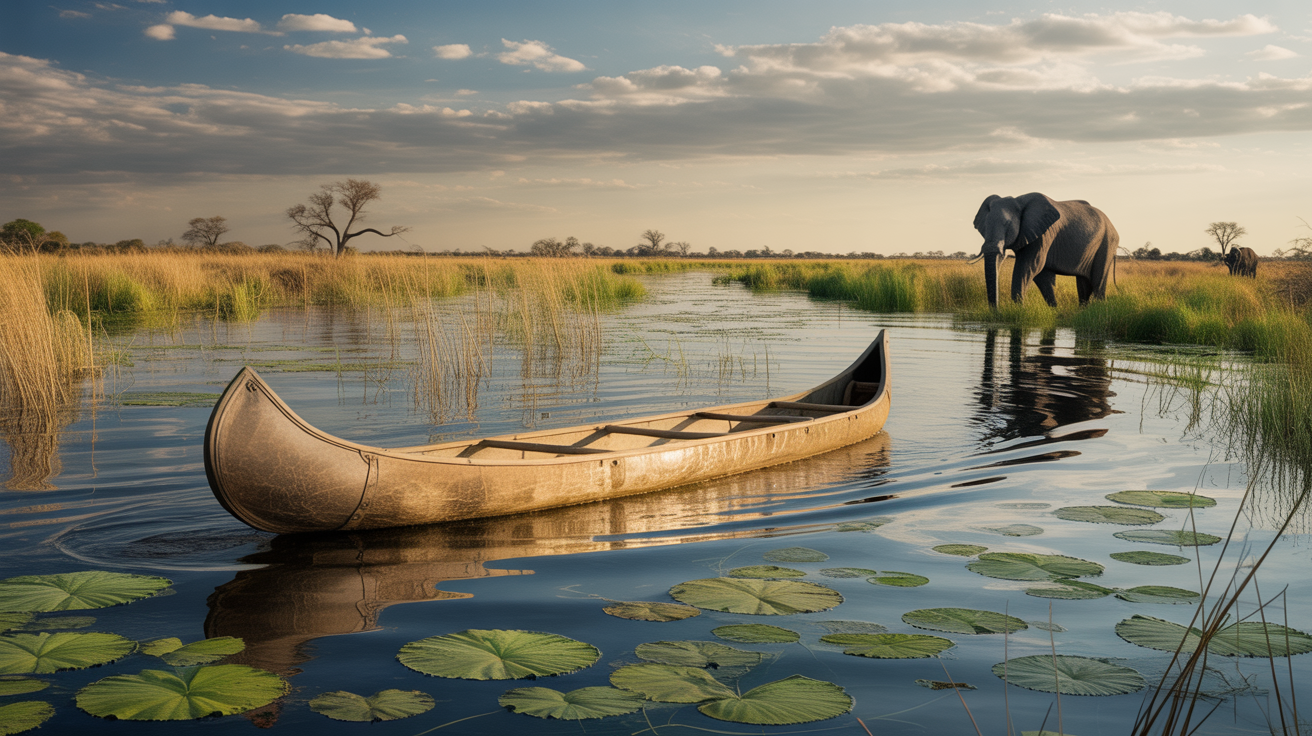 Okavango Delta water safari in Botswana